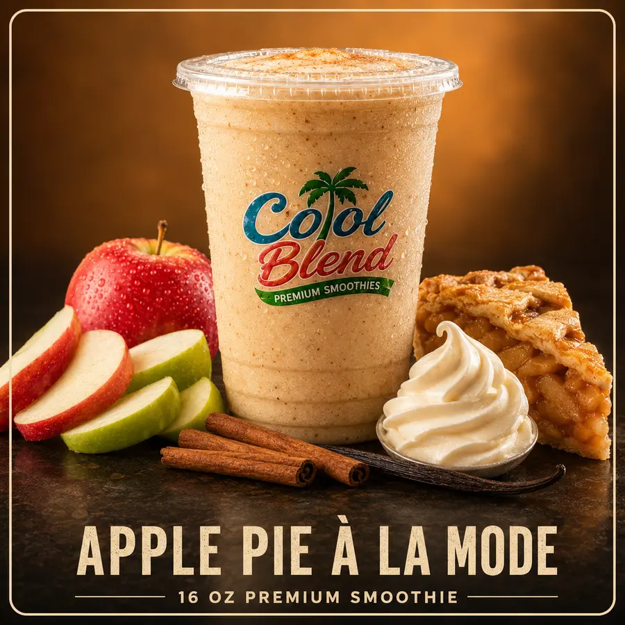 Apple Pie à la Mode smoothie with apples and baking spice