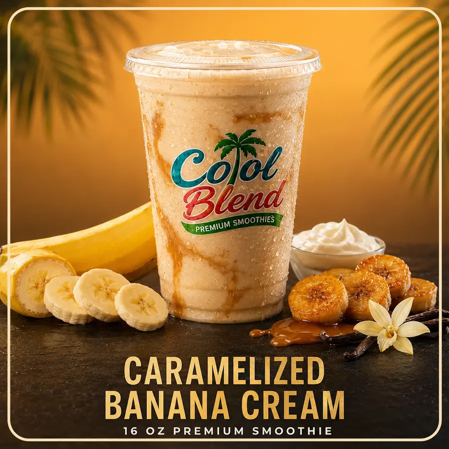 Caramelized Banana Cream smoothie with bananas