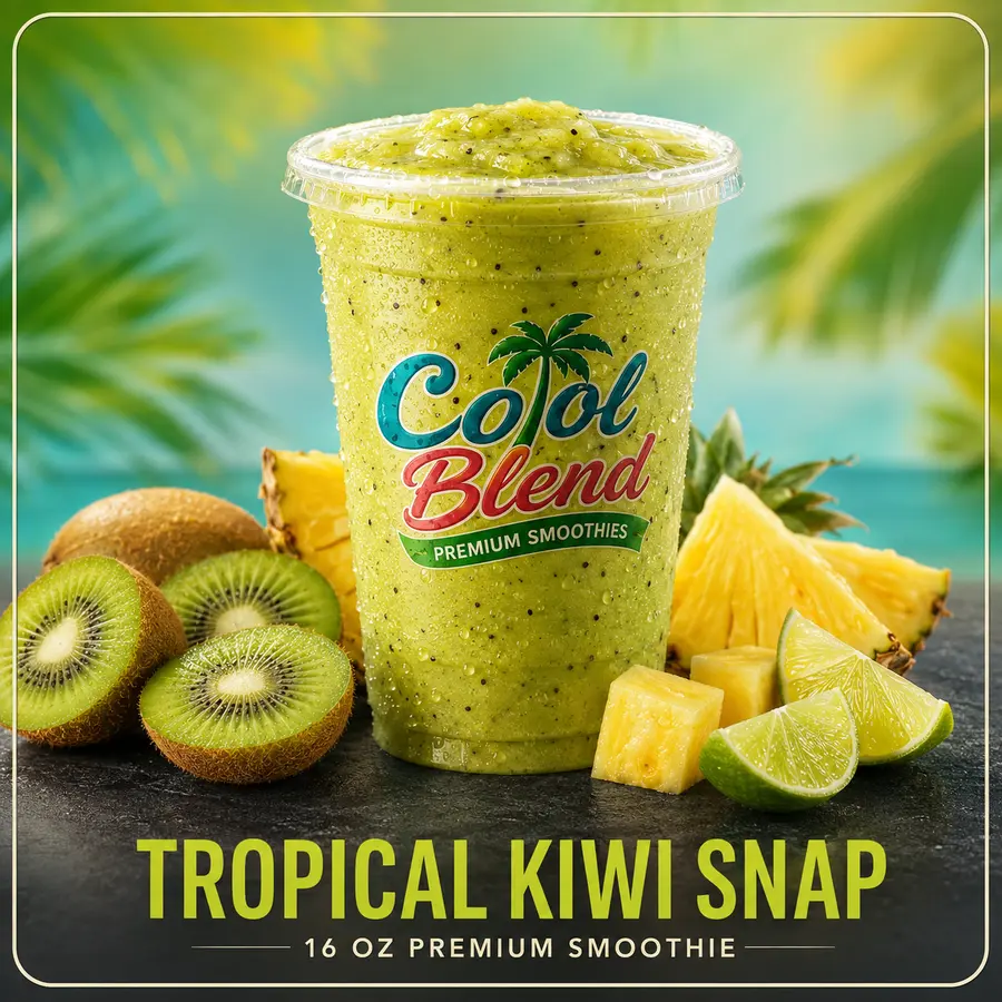 Tropical Kiwi Snap smoothie with kiwi and pineapple